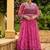 Women Gorgeous Bandhani Printed Faux Georgette Fabric with Flared Gown