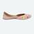 Peach embroidered leather juttis