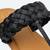 Black solid leather kolhapuris