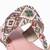 Pink embroidered leather kolhapuris