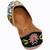 Black embroidered leather juttis