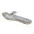 Grey solid leather flats