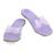 Lavender solid leather flats