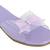 Lavender solid leather flats