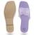 Lavender solid leather flats