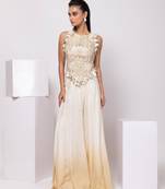 White embroidered linen co ord set