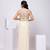 Beige embroidered organza co ord set