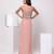 Pink embroidered organza co ord set