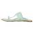 Green solid leather kolhapuri