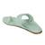 Green solid leather kolhapuri