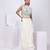 White embroidered organza co ord set