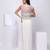 White embroidered organza co ord set