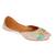 Pink embroidered leather juttis