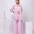 Lavender embroidered organza jacket set