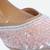 Peach embroidered leather juttis