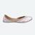Peach embroidered leather juttis