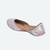 Peach embroidered leather juttis
