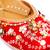 Red embroidered leather mules