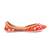 Red embroidered leather mules