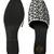 Black embroidered leather mules