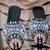 Black embroidered leather mules