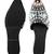 Black embroidered leather mules