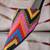 Multicolor embroidered leather mules