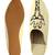 Yellow printed leather mules
