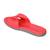 Pink solid leather flats