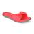 Pink solid leather flats