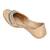 Gold solid leather juttis