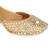 Gold embroidered leather juttis