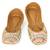 Multicolor embroidered leather juttis