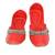 Red solid leather juttis