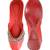 Red solid leather juttis