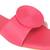 Pink solid leather flats