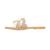 Beige embroidered leather flats