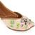 Pink embroidered leather juttis