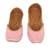 Pink embroidered leather juttis