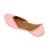 Pink embroidered leather juttis