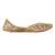 Gold embroidered leather juttis