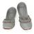Grey solid leather juttis