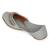 Grey solid leather juttis