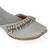 Grey solid leather juttis