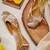 Gold embroidered leather juttis