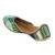 Multicolor embroidered leather juttis