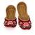 Maroon embroidered leather juttis