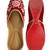 Maroon embroidered leather juttis