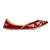 Maroon embroidered leather juttis