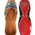 Multicolor embroidered leather juttis
